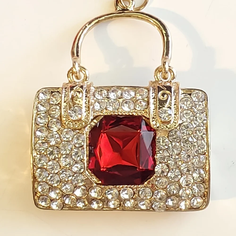 Rhinestone Bag Charm/ Keychain
